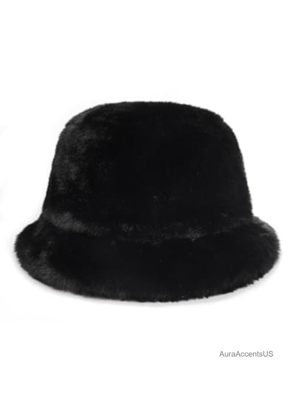 XXL Faux Fur Bucket Hat for Big Heads Winter Plush Fisherman Hat